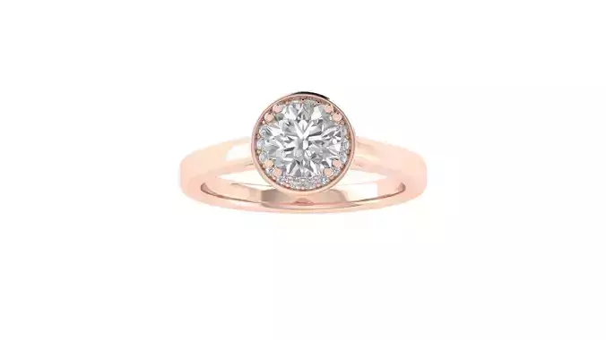 Women Wedding Engagement Ring 3dm STL OBJ FBX Renders Details