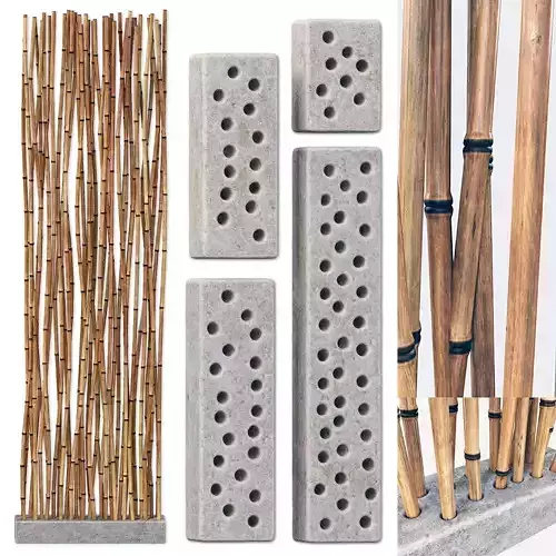 Bamboo low decor n6