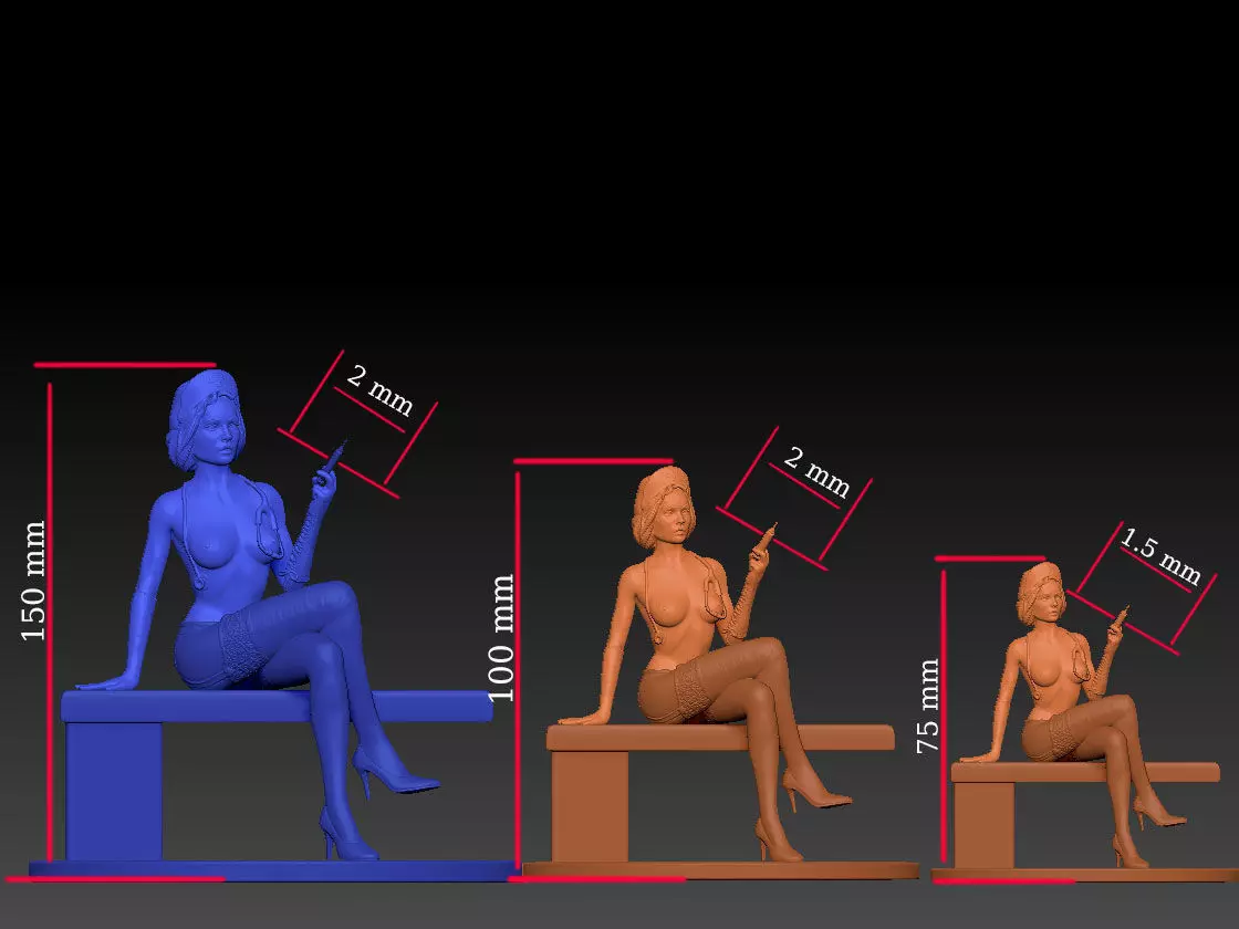 doctor in a dressing gown 3D print model_0