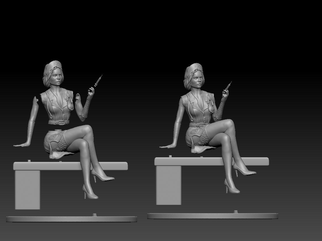 doctor in a dressing gown 3D print model_8