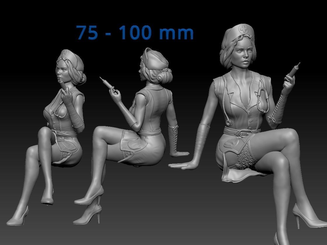 doctor in a dressing gown 3D print model_23