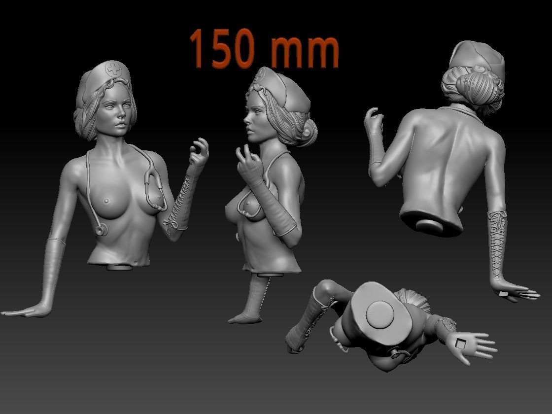 doctor in a dressing gown 3D print model_2