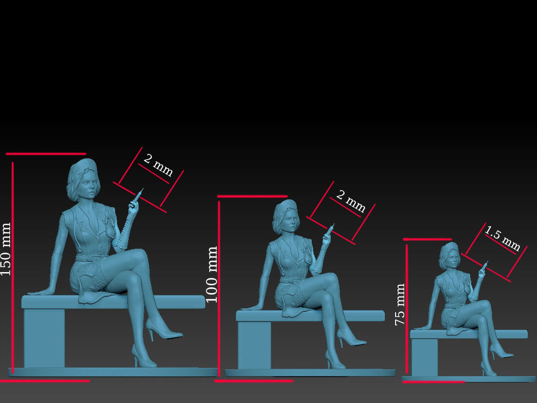 doctor in a dressing gown 3D print model_1