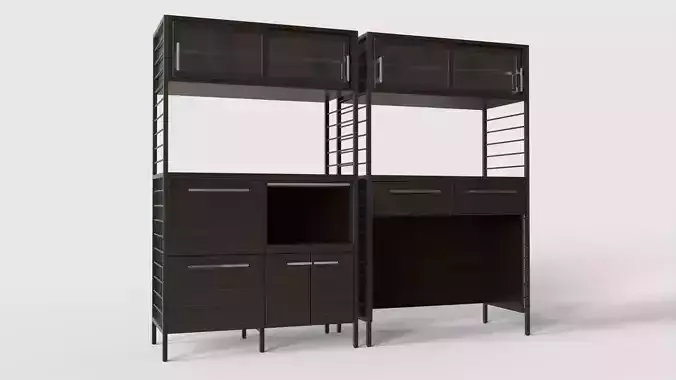 2 types of kitchen storage shelves
