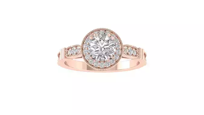 Women Wedding Engagement Ring 3dm STL OBJ FBX Renders Details