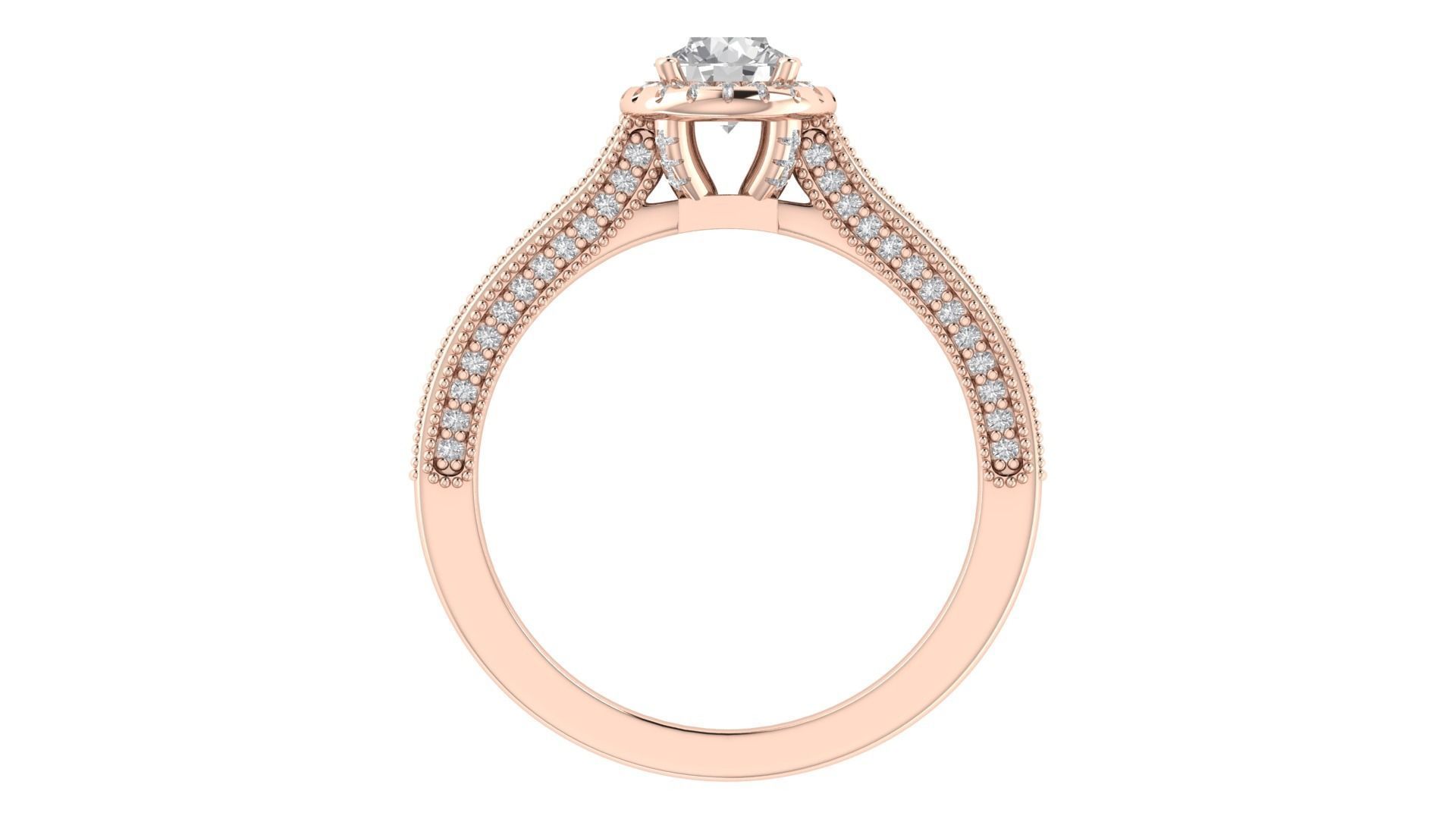 Women Wedding Engagement Ring 3dm STL OBJ FBX Renders Details 3D print model_8