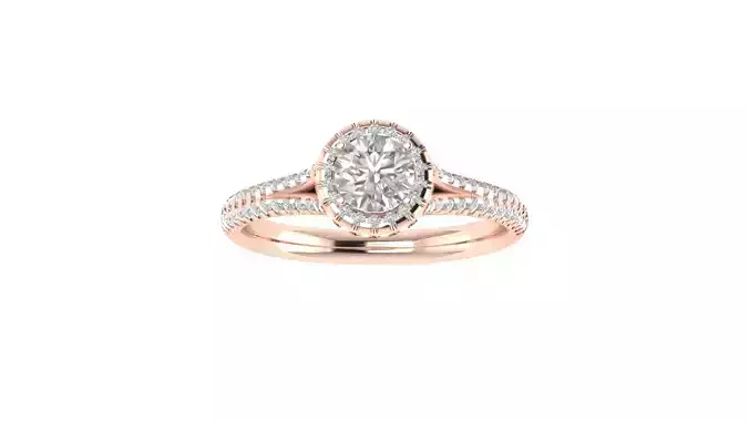 Women Wedding Engagement Ring 3dm STL OBJ FBX Renders Details