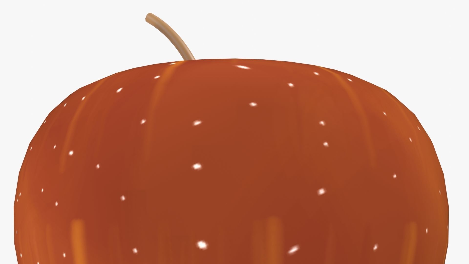 Apple orange Low-poly 3D model_23