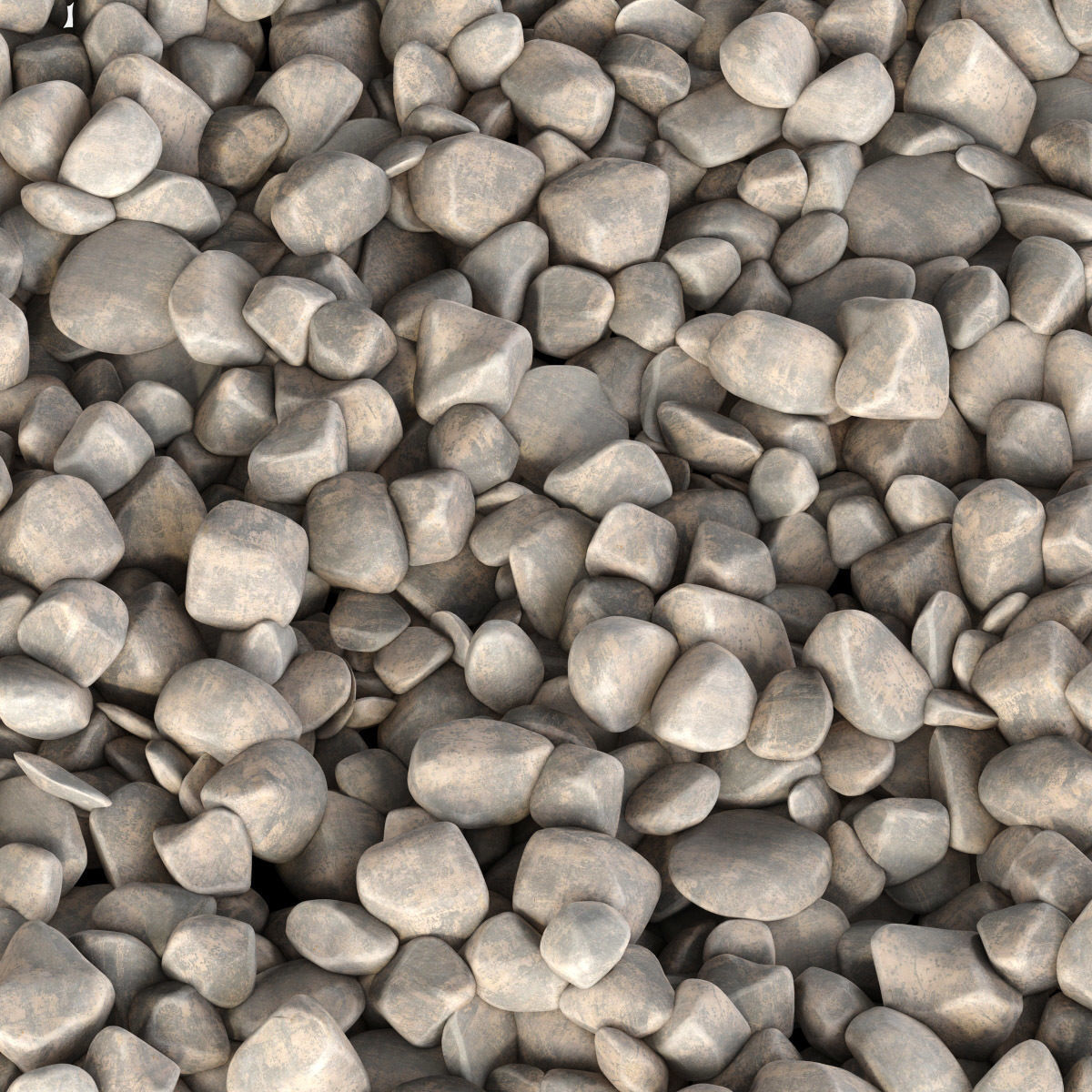 Pebble sea n3 3D model_4