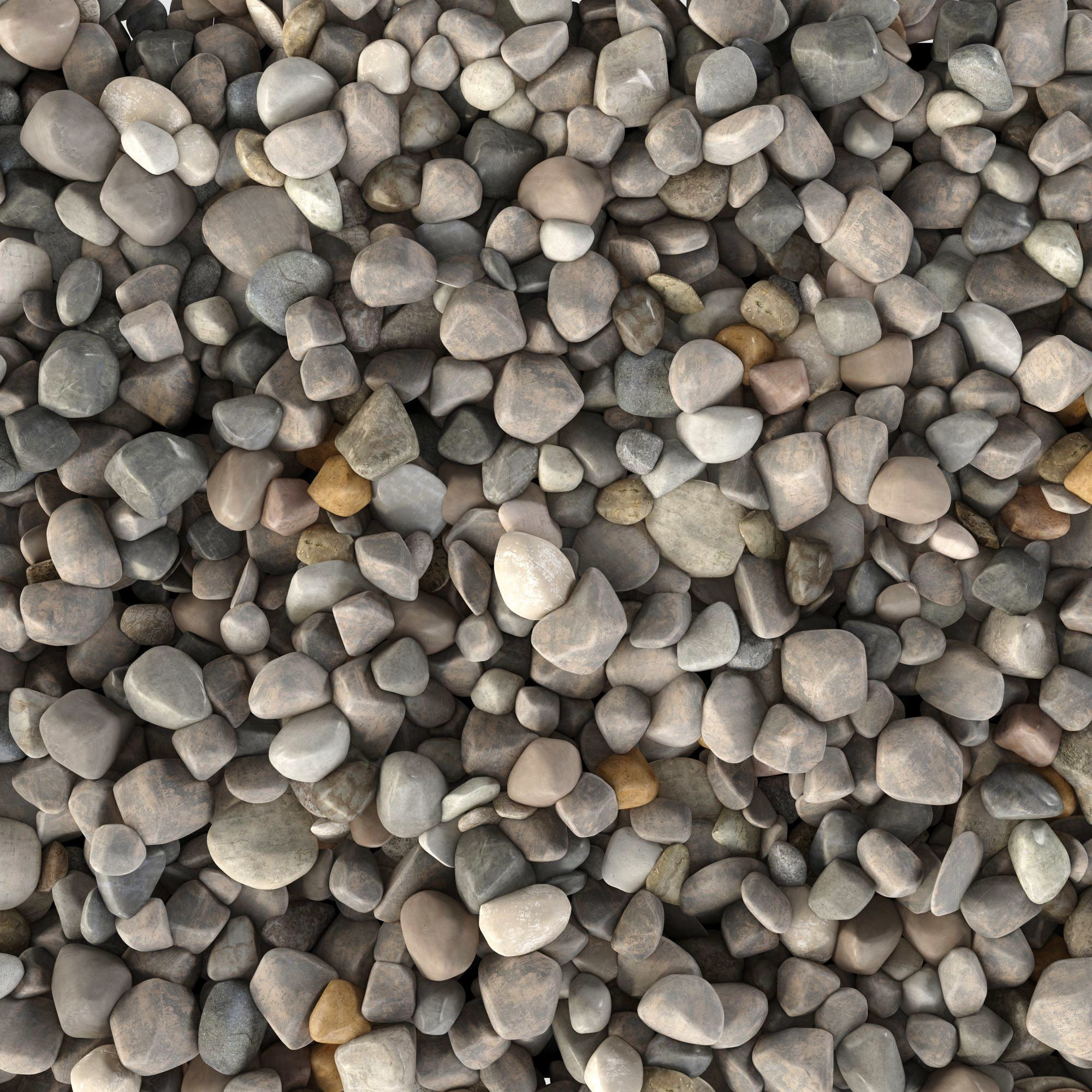 Pebble sea n3 3D model_8