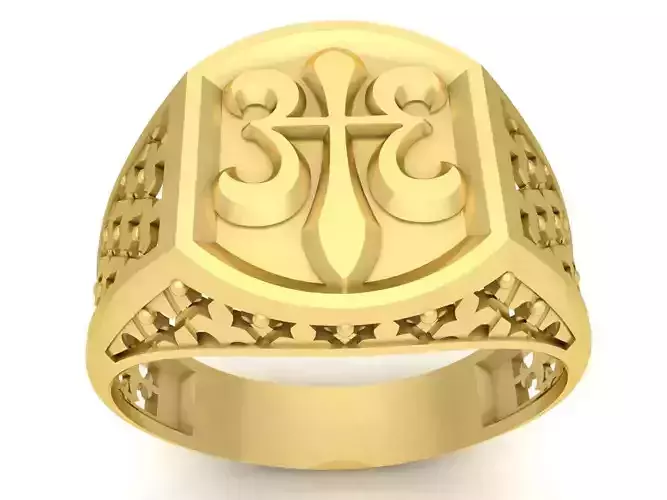 korea gold men ring 3760