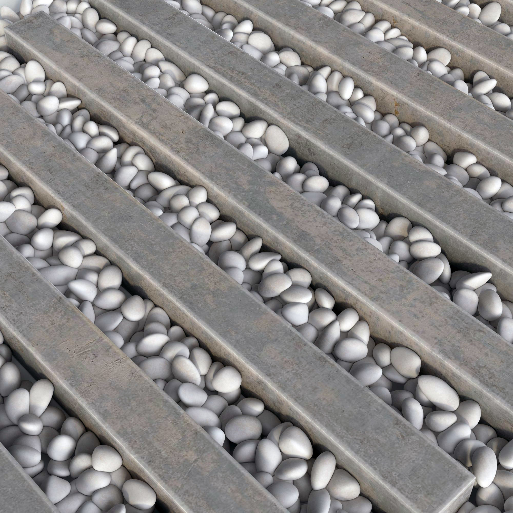 Road board pebble n5 3D model_2