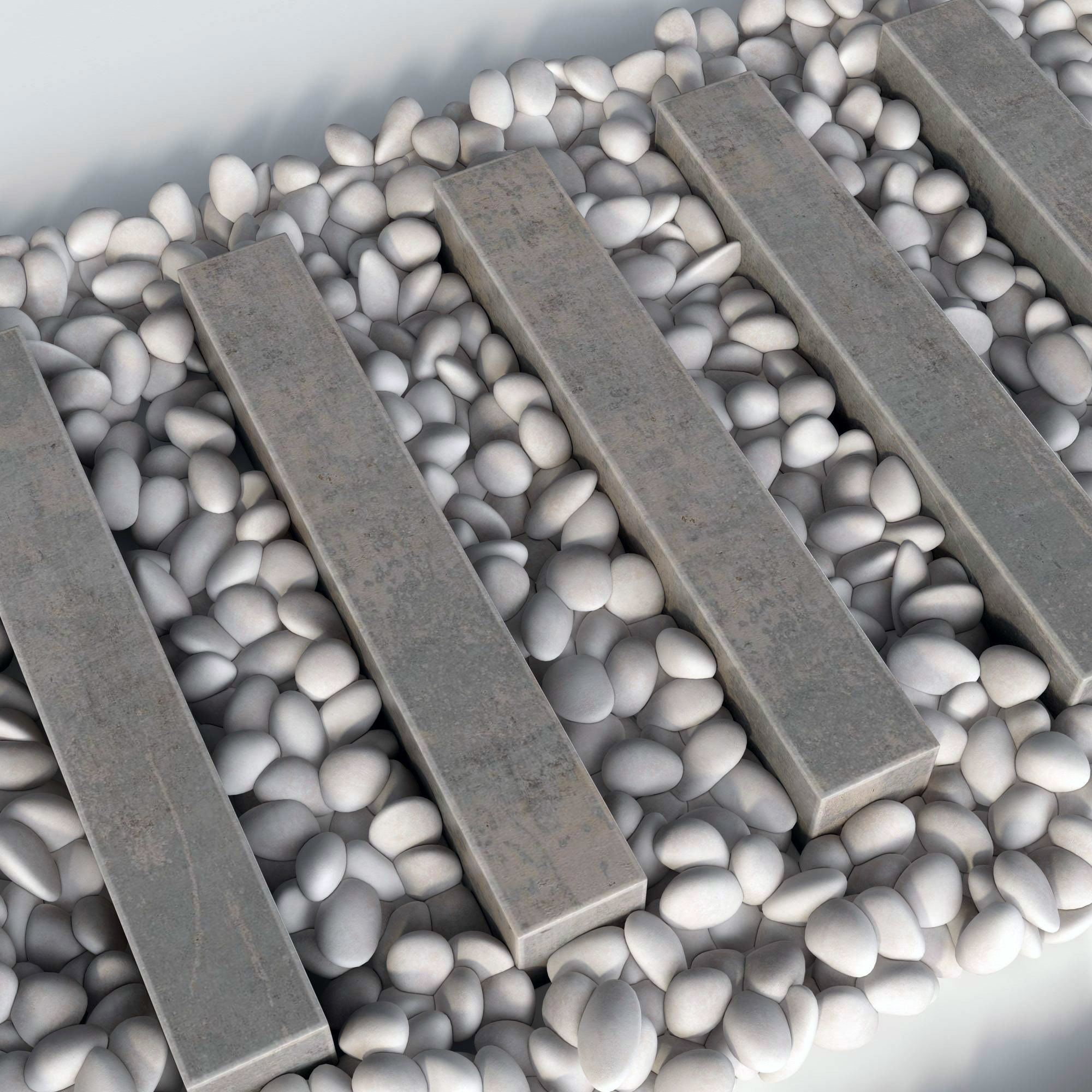 Road board pebble n5 3D model_3