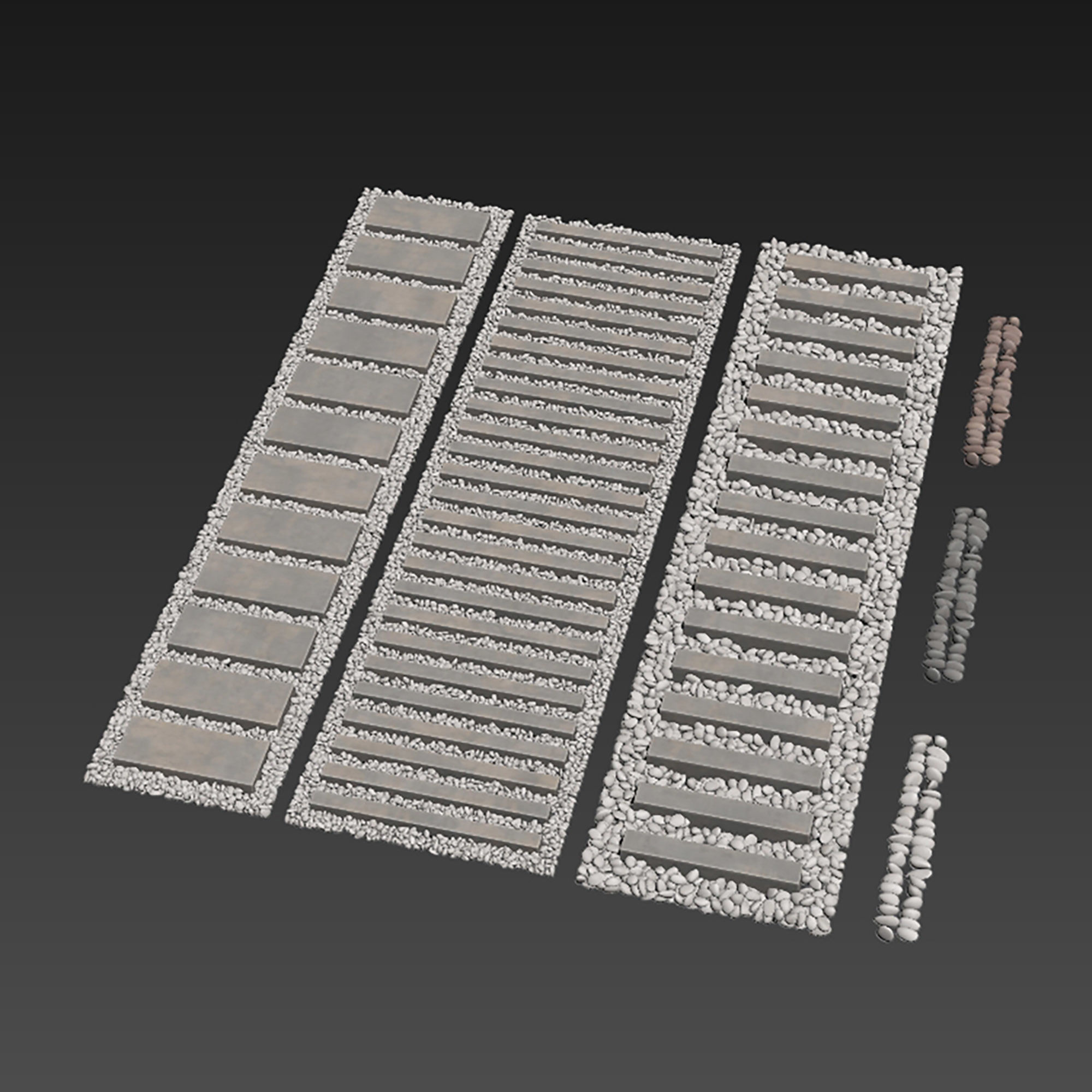 Road board pebble n5 3D model_10