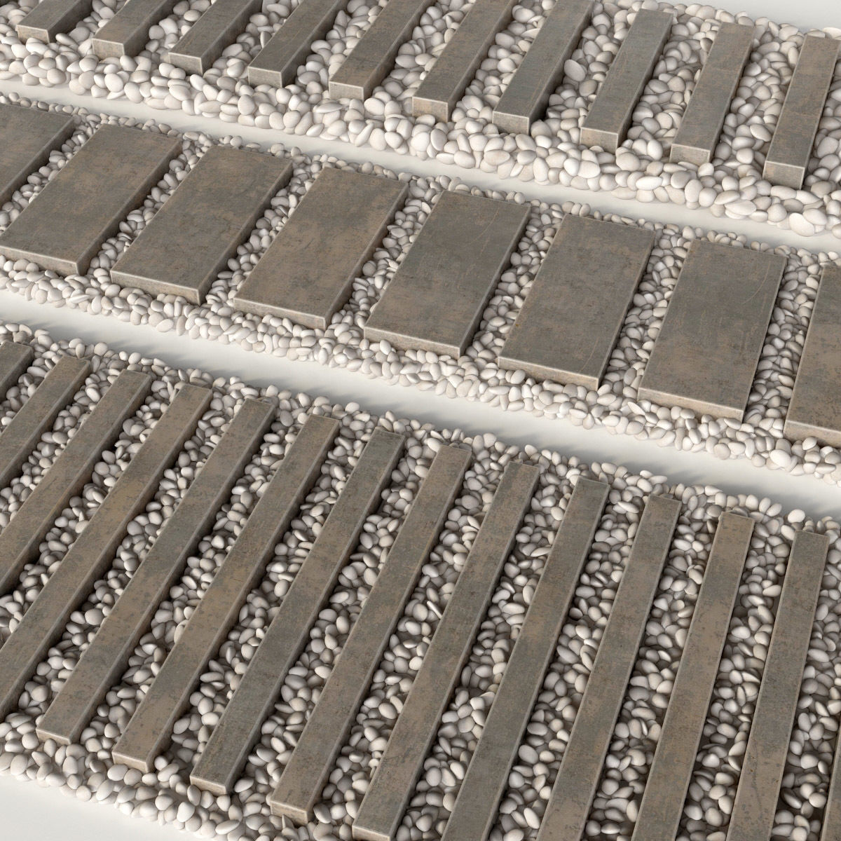 Road board pebble n5 3D model_7