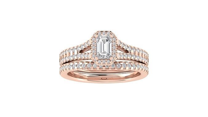 Women Wedding Engagement Ring 3dm STL OBJ FBX Renders Details 3D print model