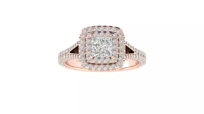Women Wedding Engagement Ring 3dm STL OBJ FBX Renders Details