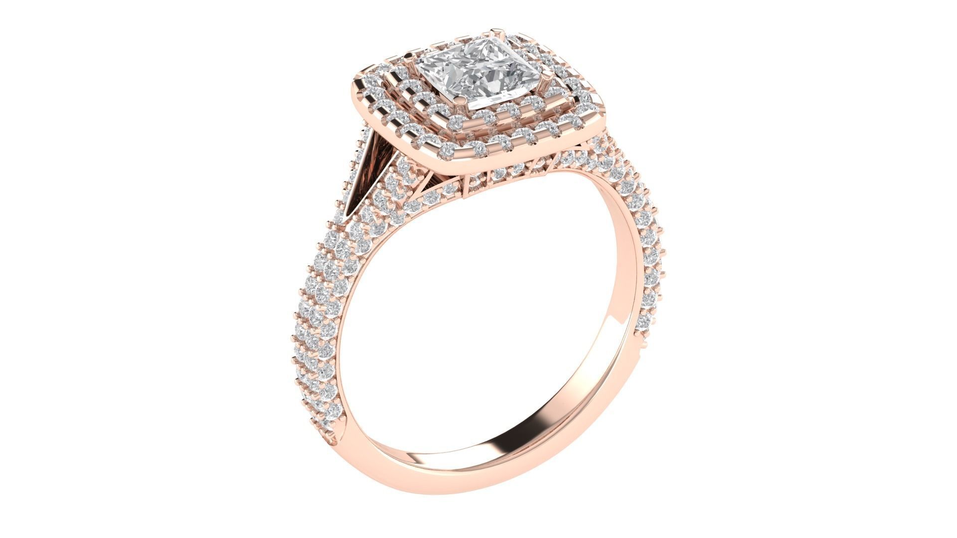 Women Wedding Engagement Ring 3dm STL OBJ FBX Renders Details 3D print model_4