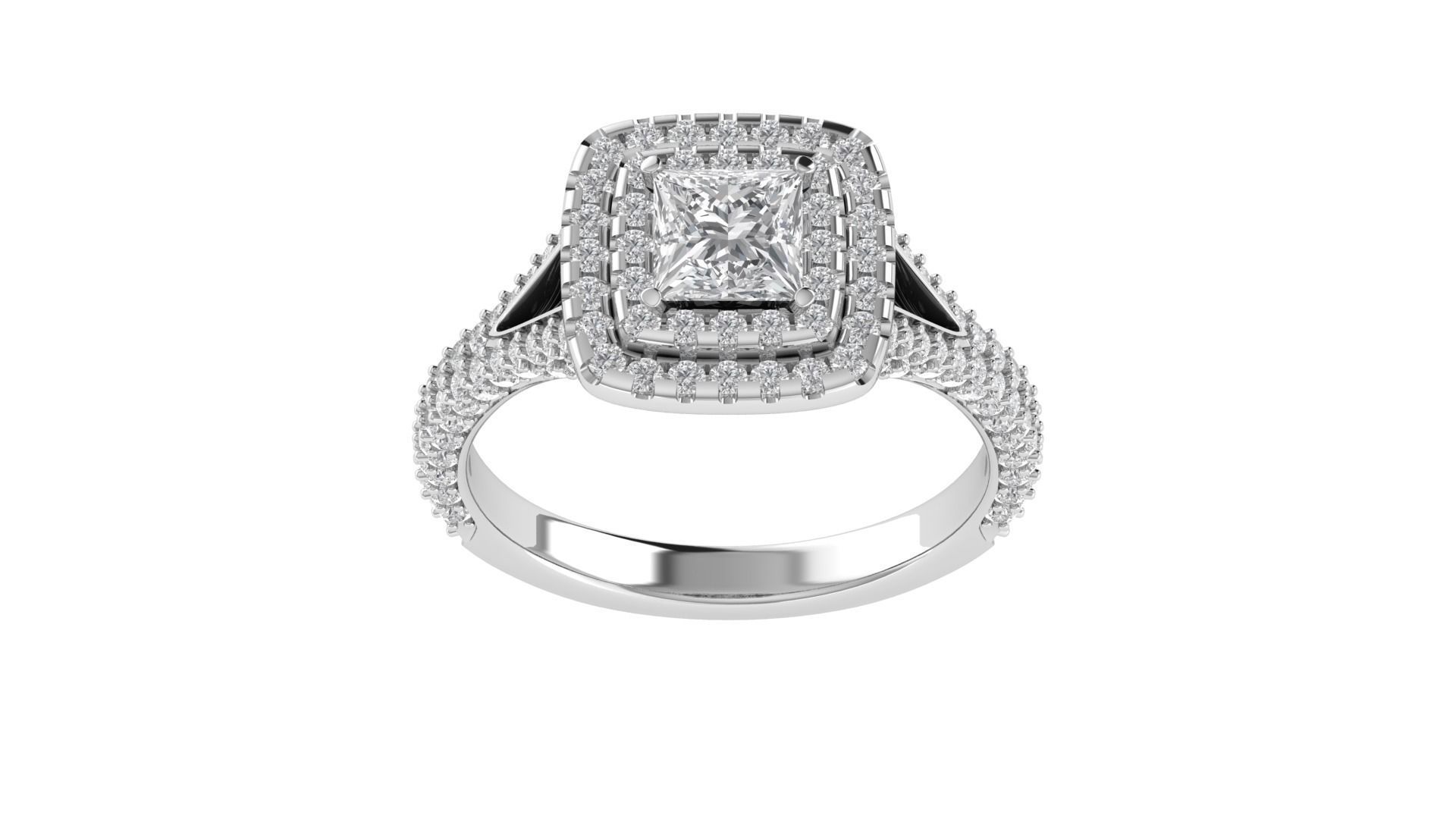 Women Wedding Engagement Ring 3dm STL OBJ FBX Renders Details 3D print model_18