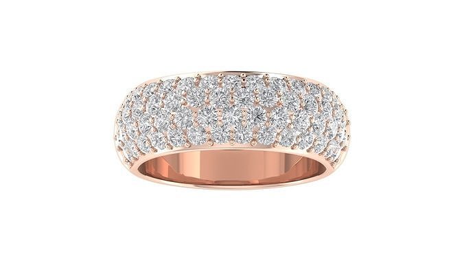 Women Band Ring 3dm STL OBJ FBX Renders Details 3D print model