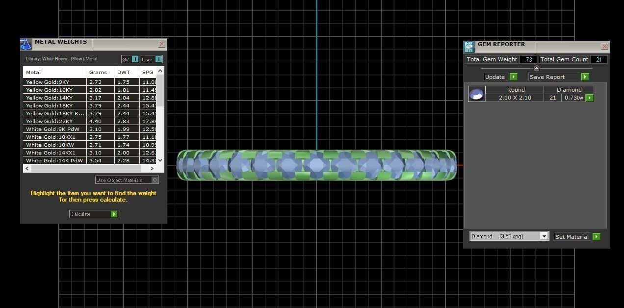 Round Diamond Eternity Band Ring 3dm STL OBJ FBX Renders Details 3D print model_21