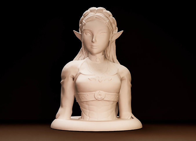Princess Zelda Statue 3D print model