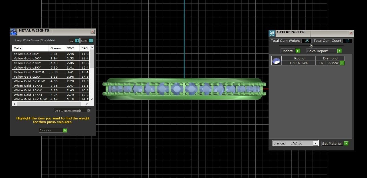 Round Diamond Eternity Band Ring 3dm STL OBJ FBX Renders Details 3D print model_20