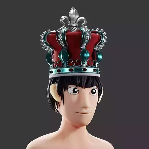 Crown 07 - SciFi Character Design Low-poly 3D model