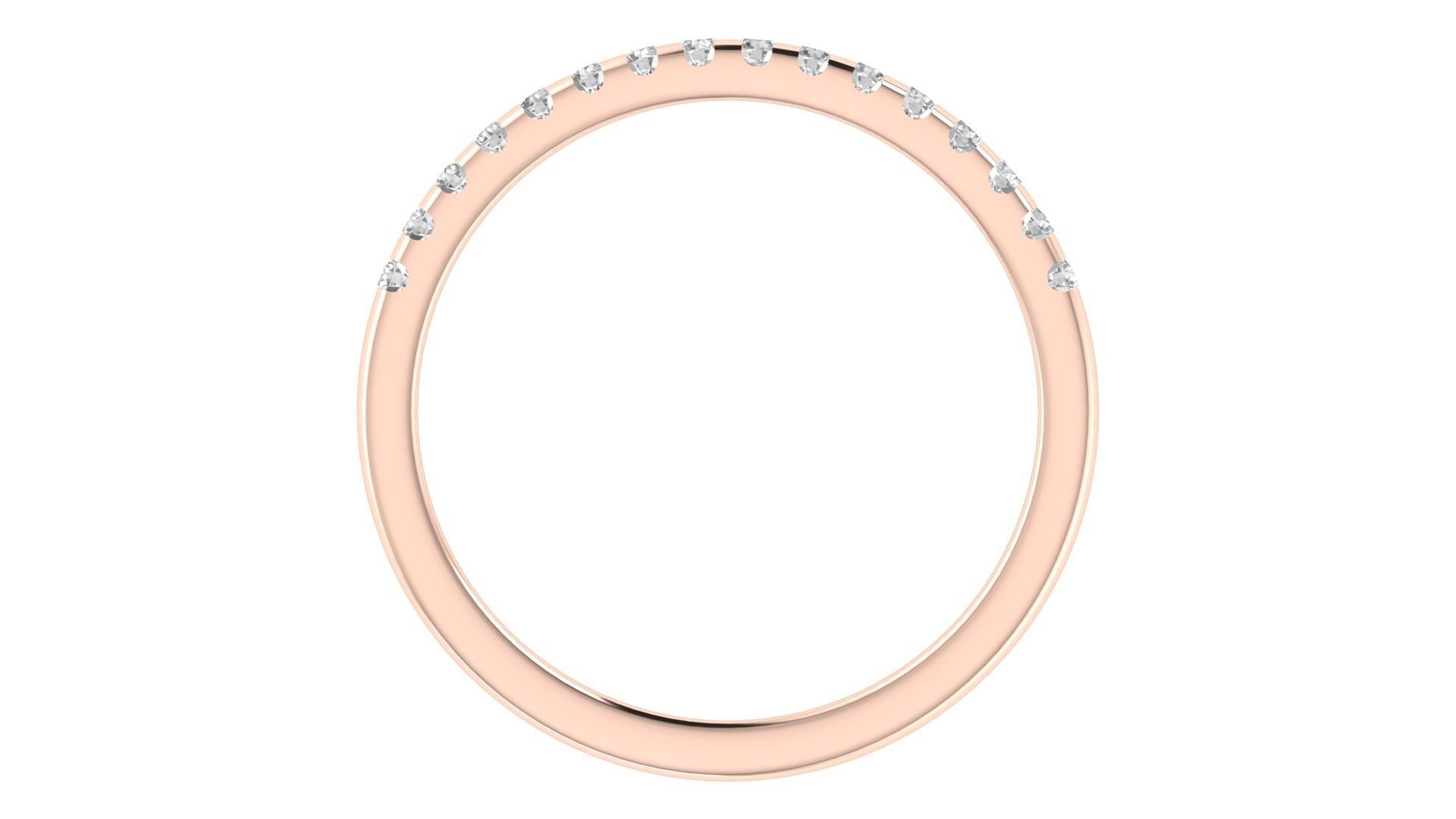 Round Diamond Eternity Band Ring 3dm STL OBJ FBX Renders Details 3D print model_7