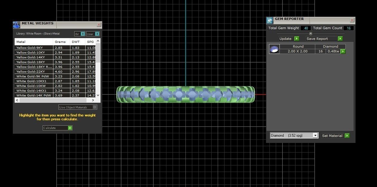 Round Diamond Eternity Band Ring 3dm STL OBJ FBX Renders Details 3D print model_21