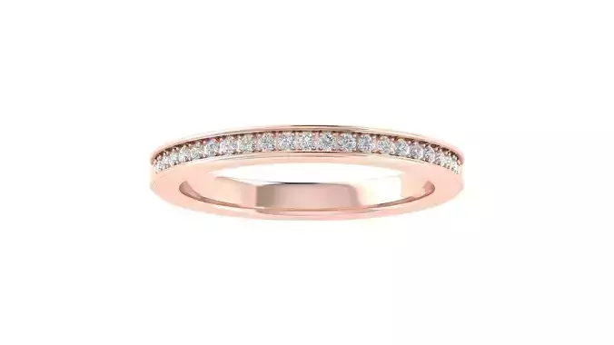 Round Diamond Full Eternity Wedding Ring for Woman 