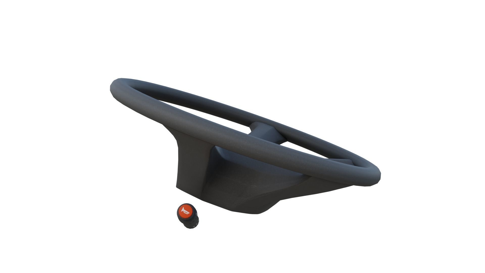 mercy steering wheel only low poly Low-poly 3D model_1