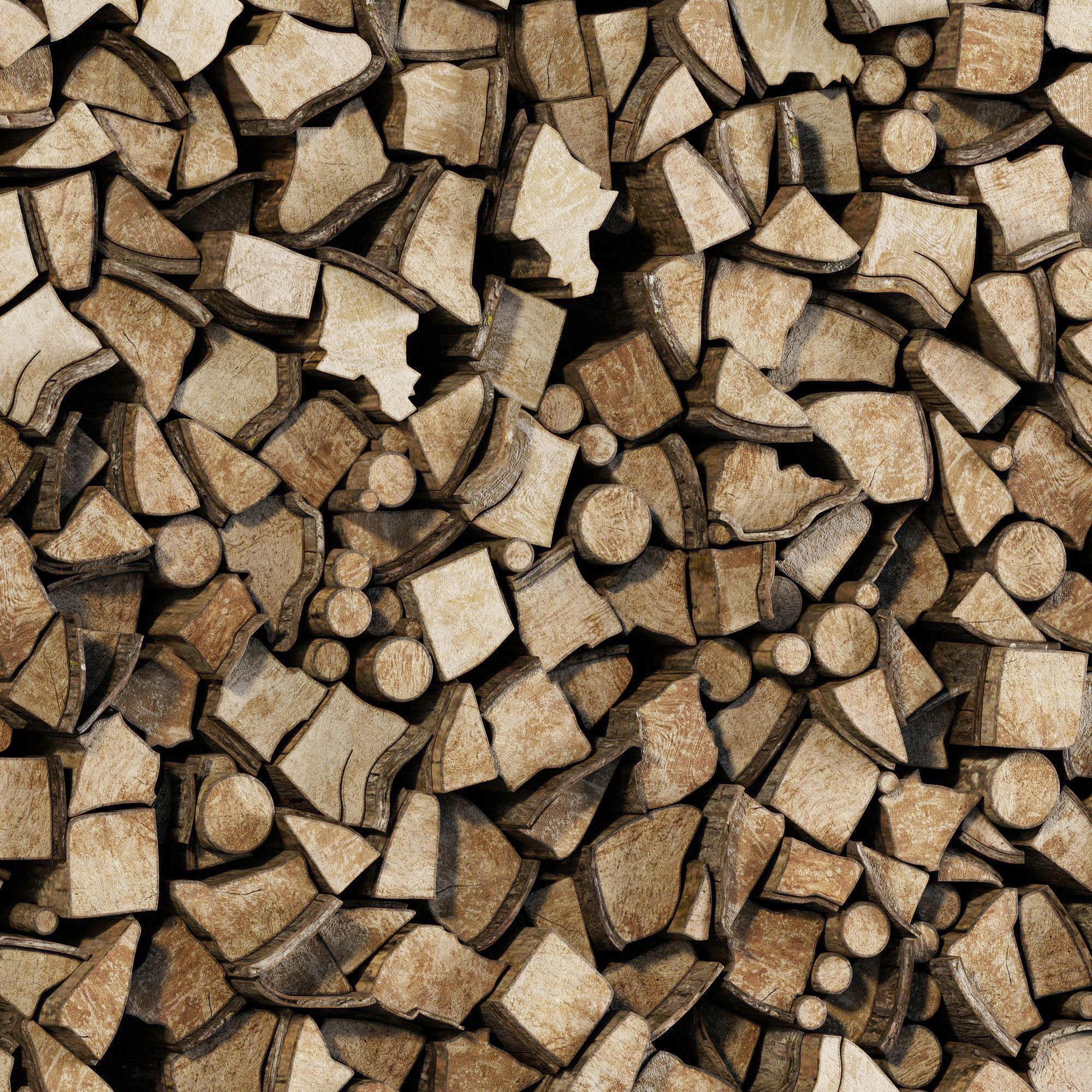 Firewood decor n7 3D model_1