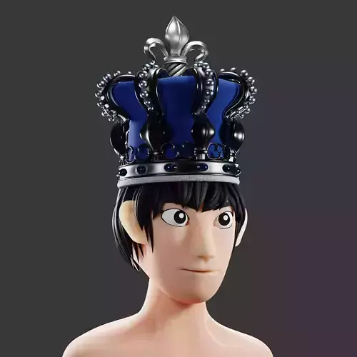 Crown 08 - SciFi Character Design Low-poly 3D model