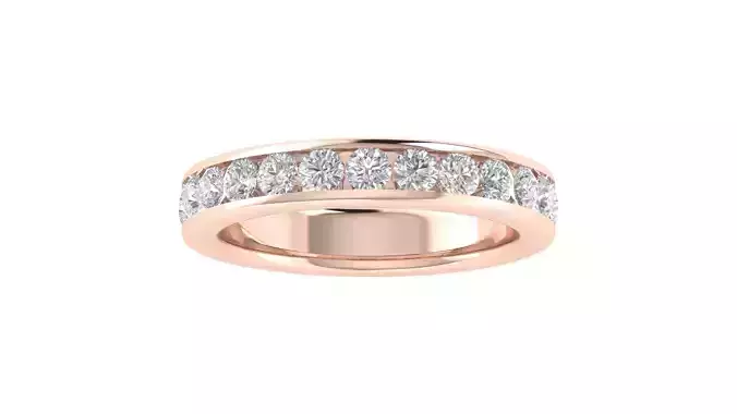 Round Diamond Full Enetrnity Wedding Band Ring 