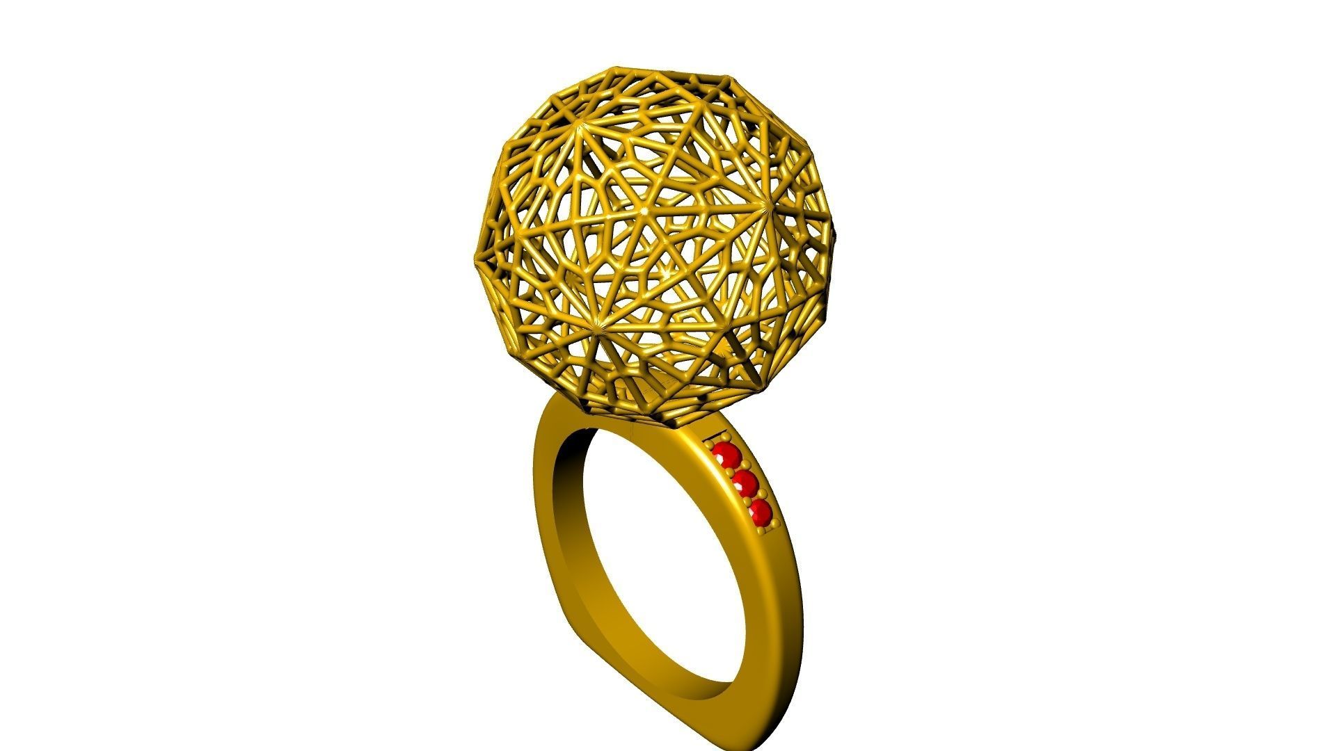 jali globe ball ring stl verified 3D print model_9