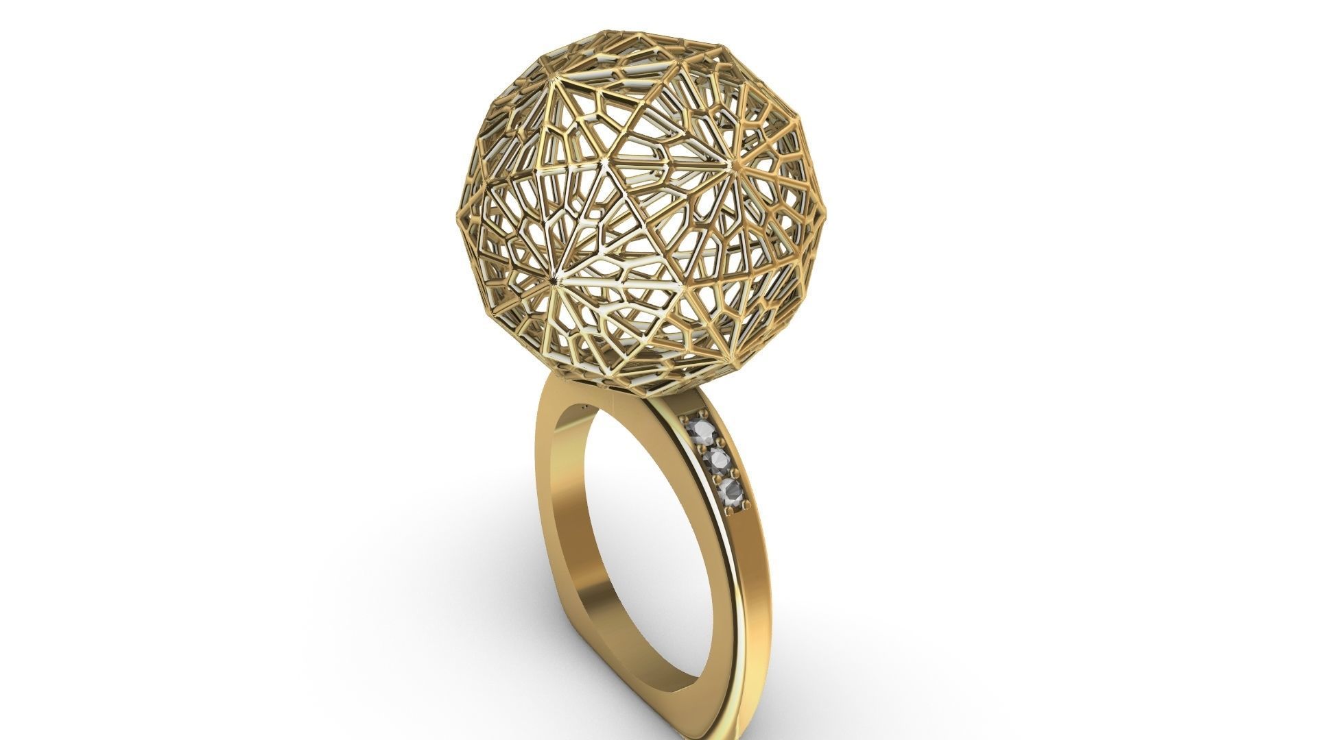 jali globe ball ring stl verified 3D print model_7