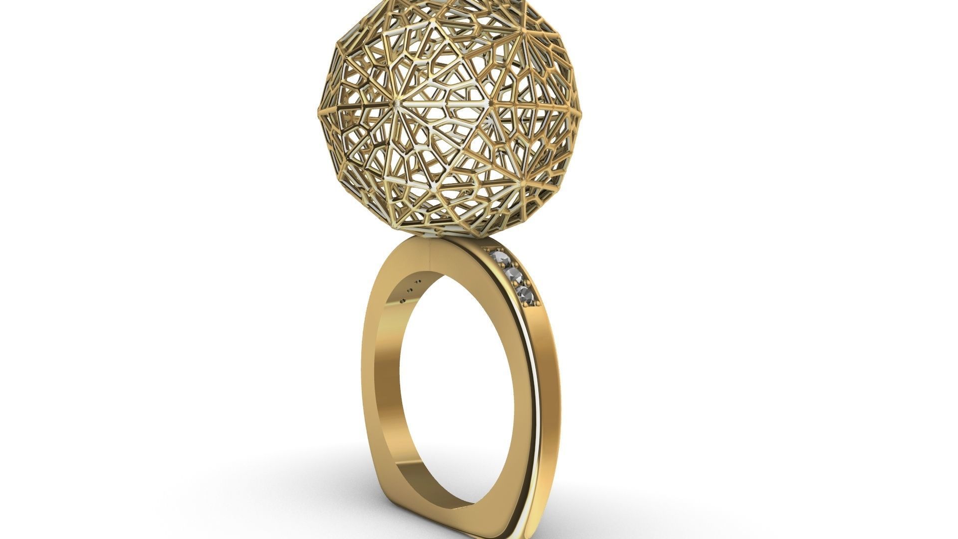 jali globe ball ring stl verified 3D print model_2