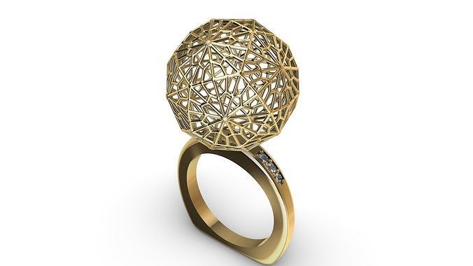 jali globe ball ring stl verified 3D print model