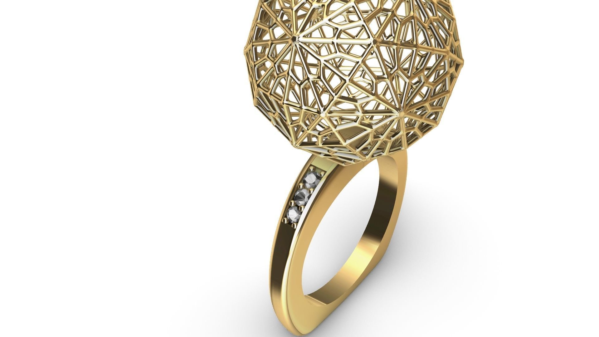 jali globe ball ring stl verified 3D print model_3