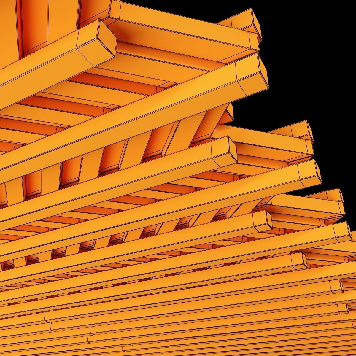 Beam decor wall n4 3D model_11