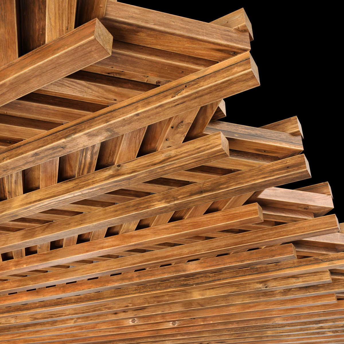 Beam decor wall n4 3D model_9