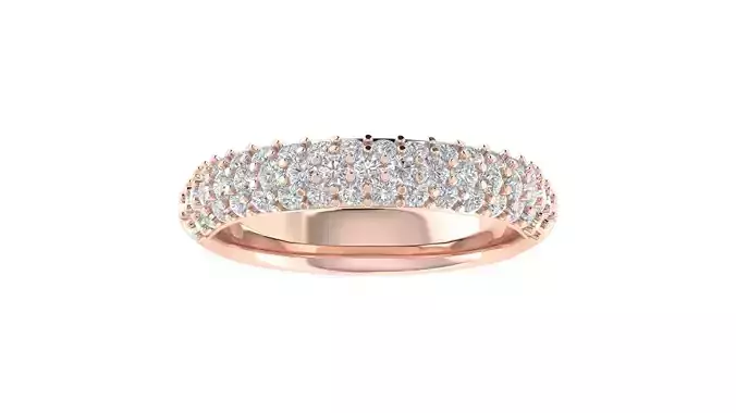 Stylist Women Wedding Band Ring 3dm STL OBJ FBX Renders Details