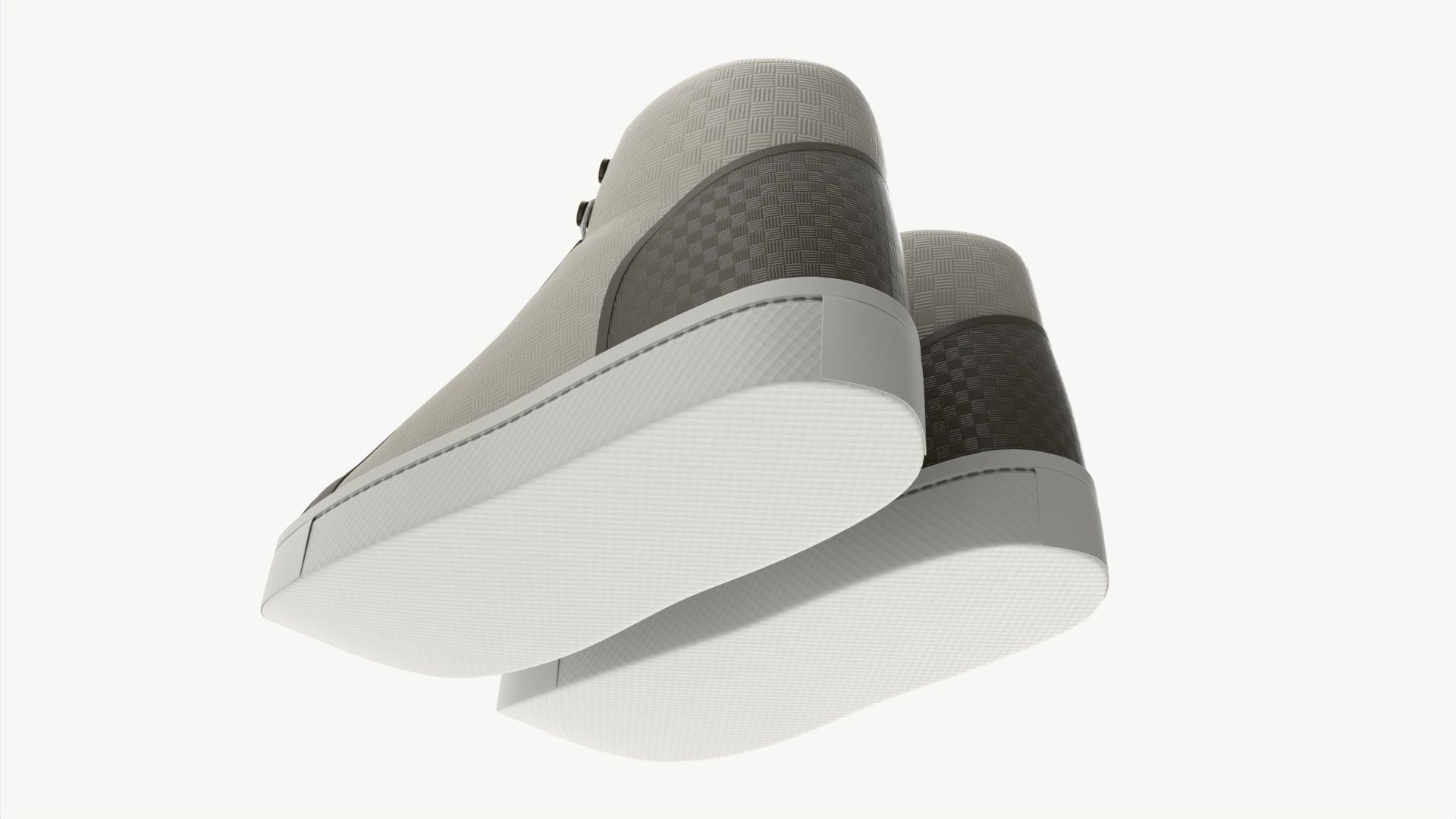 High-top Sneakers 3D model_4