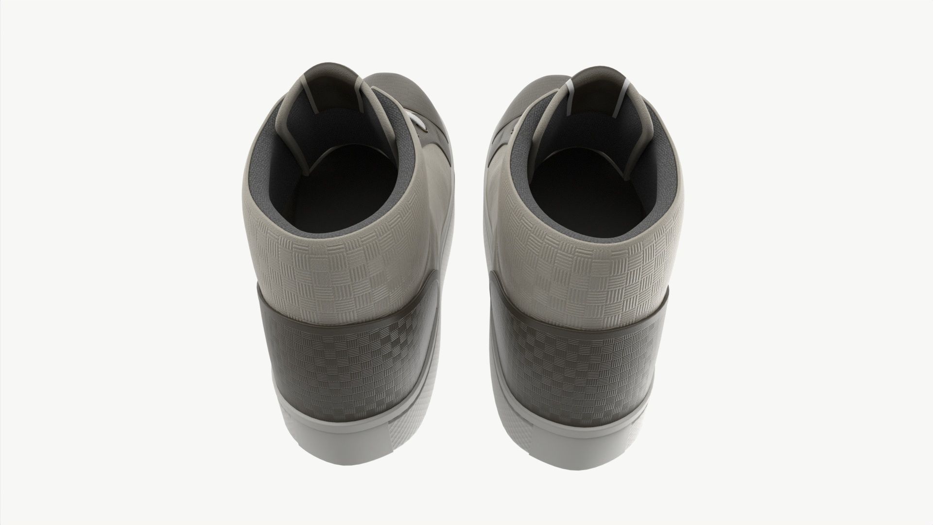 High-top Sneakers 3D model_3