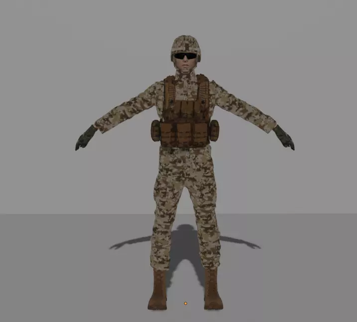 Military Male 3D model