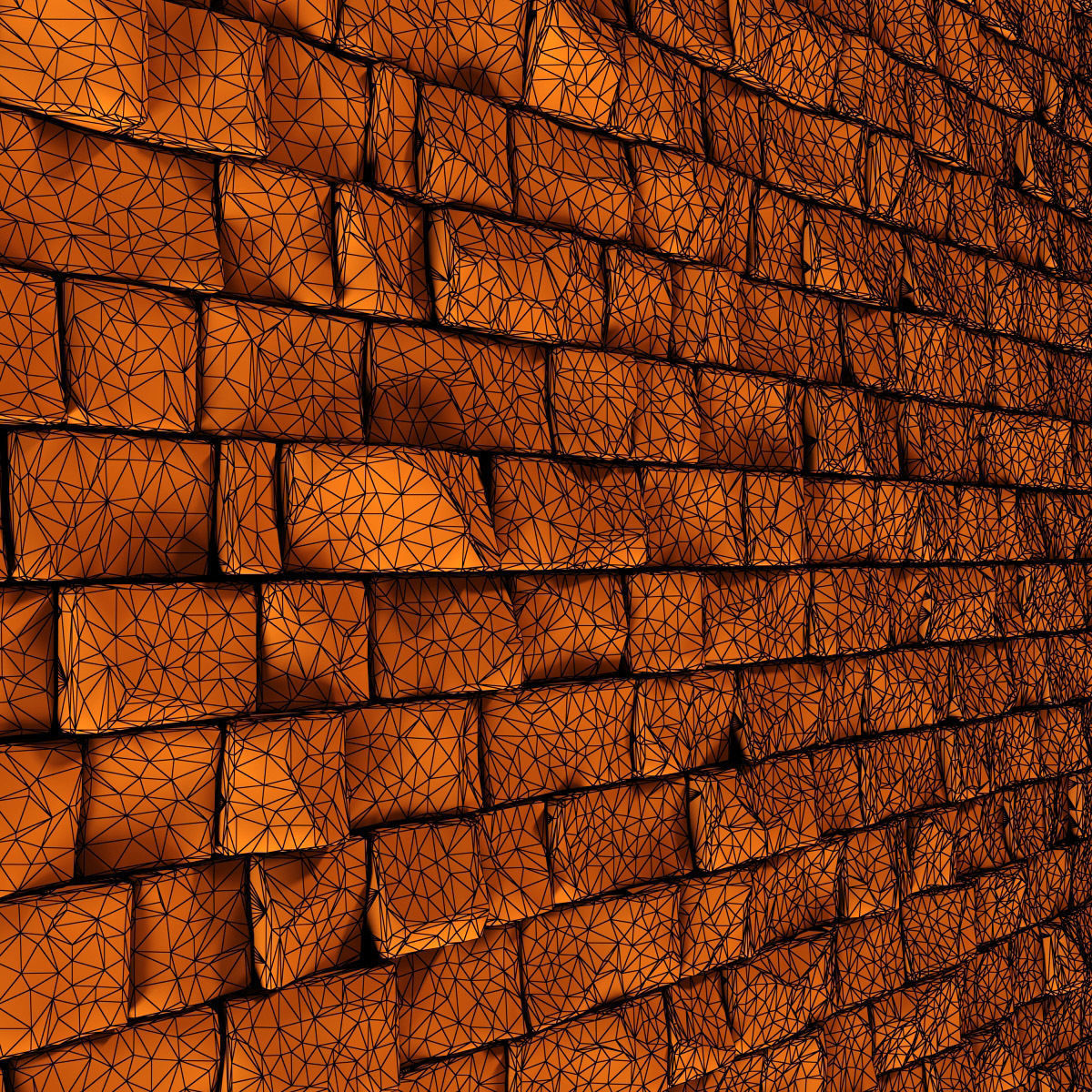 Stone wall rock brick n2 3D model_15