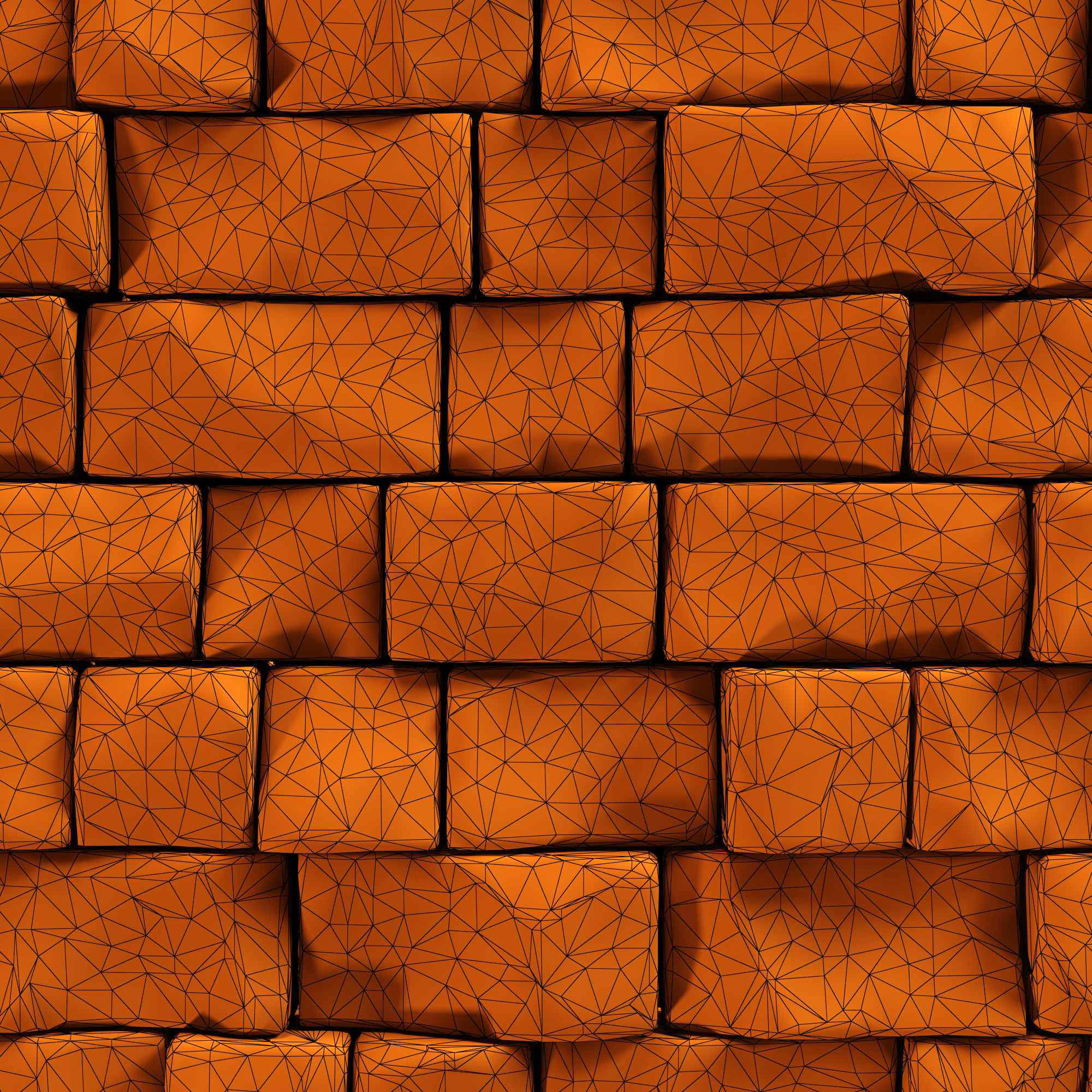 Stone wall rock brick n2 3D model_12