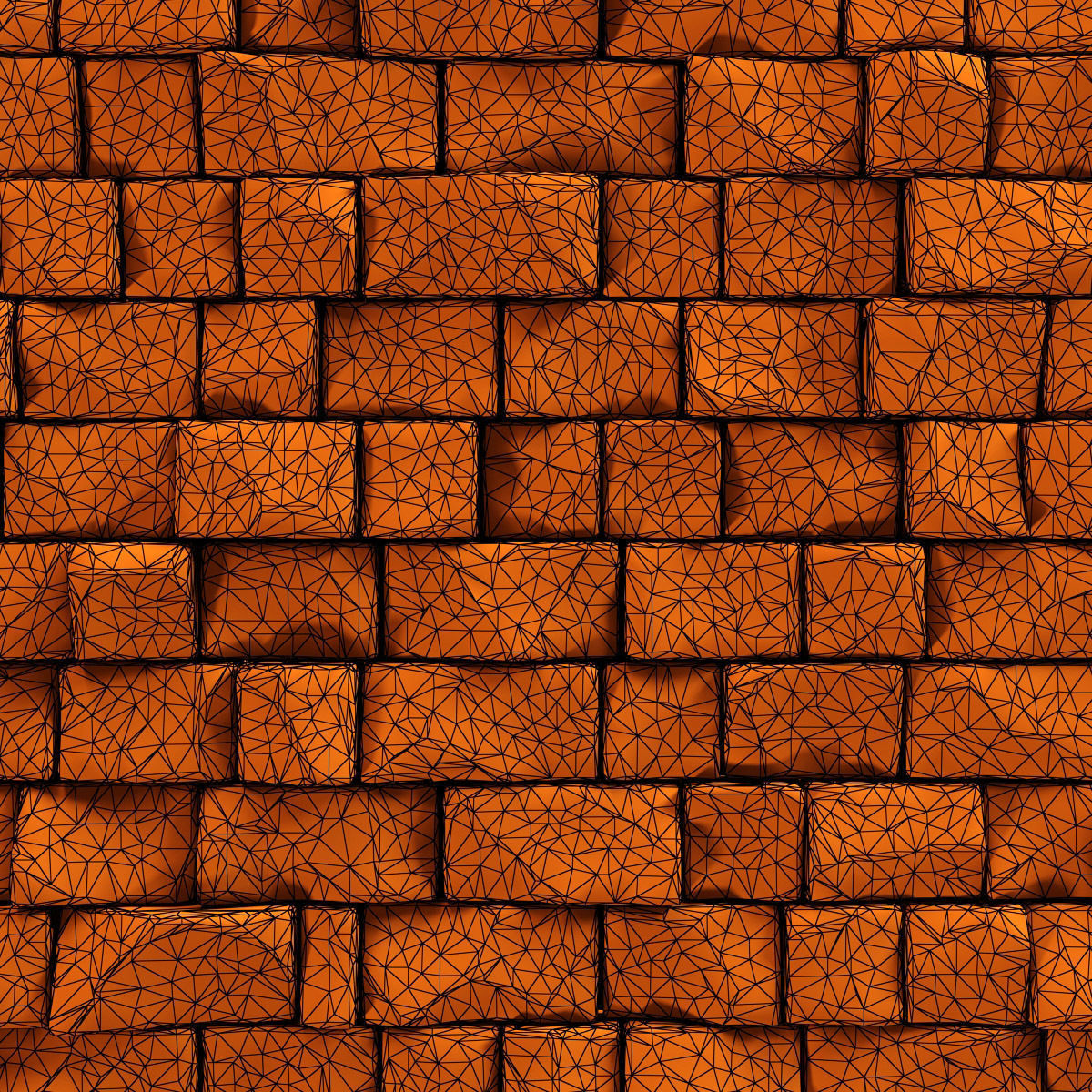 Stone wall rock brick n2 3D model_13