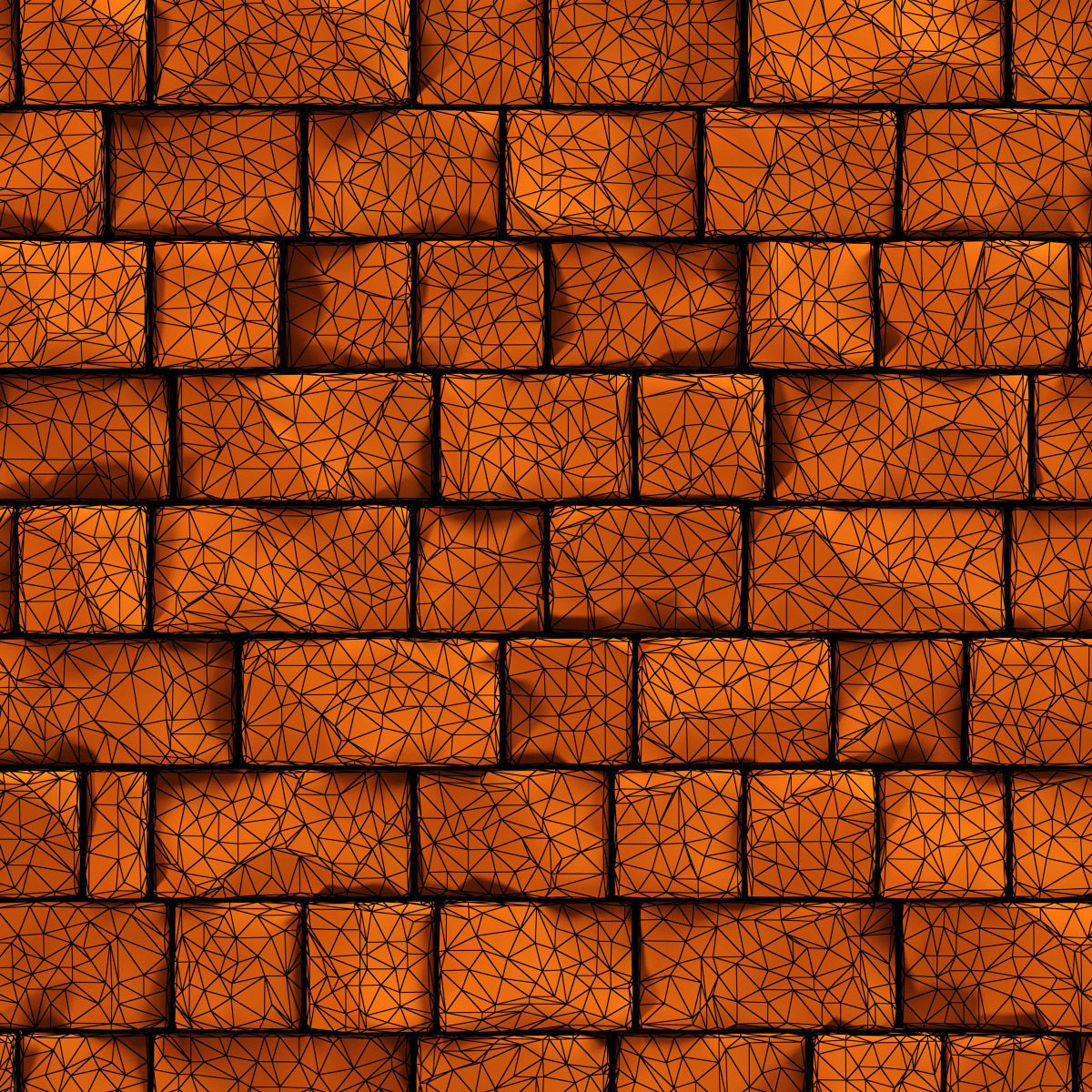 Stone wall rock brick n2 3D model_11